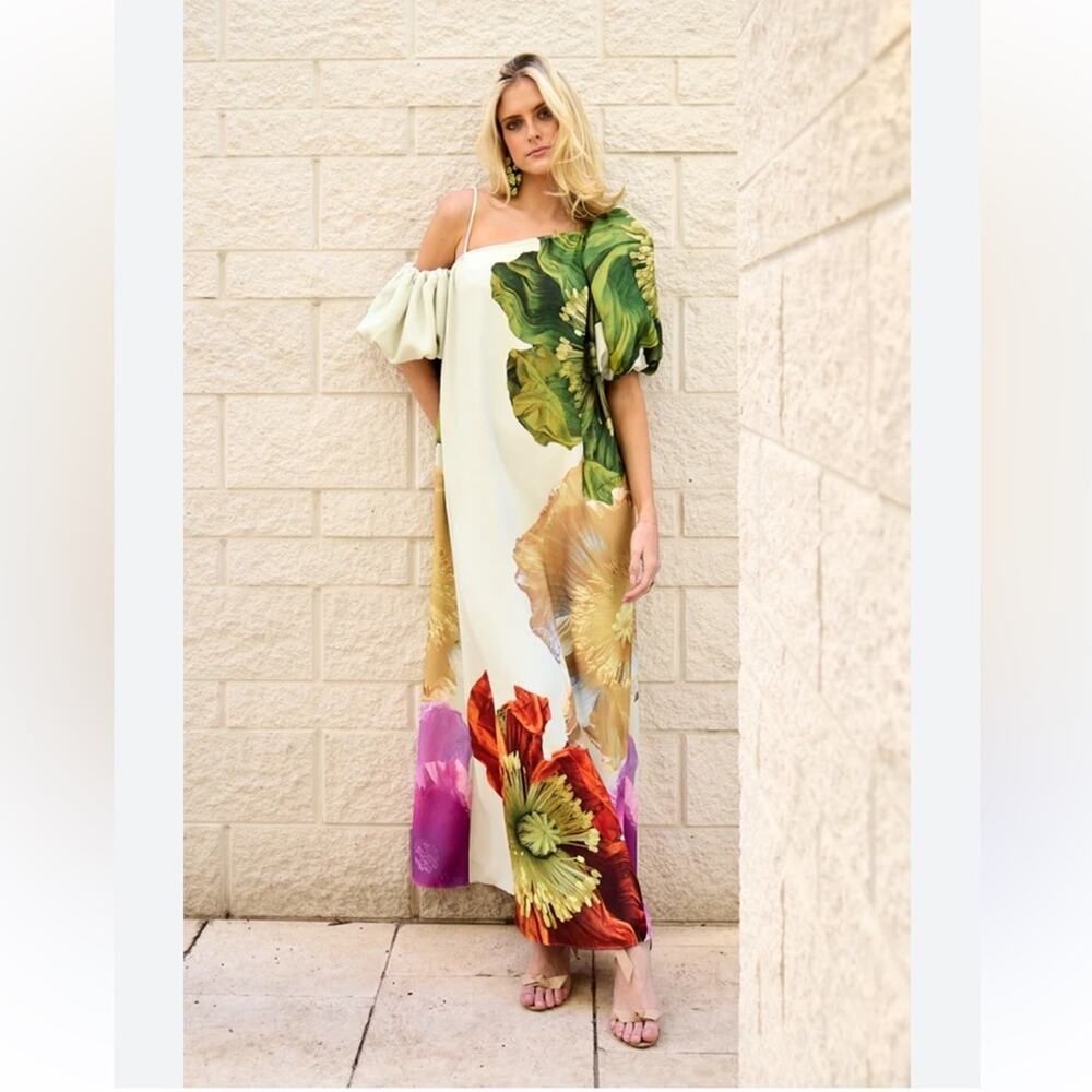 STINE GOYA payton dress in poppiesbloom poppies bloom floral XL - Picture 15 of 16